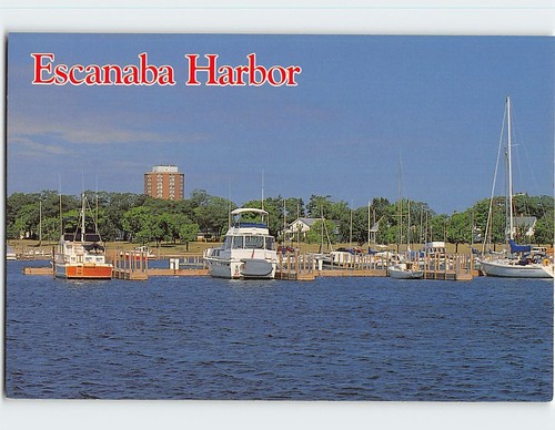 Postcard waterfront yacht - postcard,